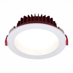 ST752.538.24 Св-к встр. Белый LED 1*24W 3000K 1 920Lm Ra80 100° IP44 D165xH54 100-240VV Встраиваемые светильники