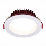 ST752.548.12 Св-к встр. Белый LED 1*12W 4000K 960Lm Ra80 100° IP44 D115xH47 100-240VV Встраиваемые светильники