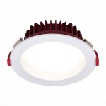 ST752.548.18 Св-к встр. Белый LED 1*18W 4000K 1 440Lm Ra80 100° IP44 D140xH52 100-240VV Встраиваемые светильники