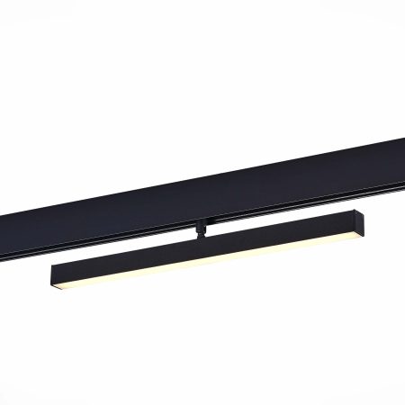 ST802.436.12 Магнитный трековый светильник Черный LED 1*12W 3000K 700Lm Ra>90 120° IP20 L405xW22