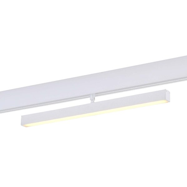 ST802.536.12_01W ST802.536.12 Магнитный трековый светильник Белый LED 1*12W 3000K 900Lm Ra>90 120° IP20 L405xW22