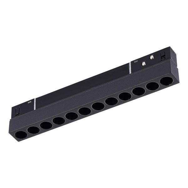 ST806.436.12_01W ST806.436.12 Магнитный трековый светильник Черный LED 1*12W 3000K 550Lm Ra>90 36° IP20 L220xW22xH44 SKYLINE 48