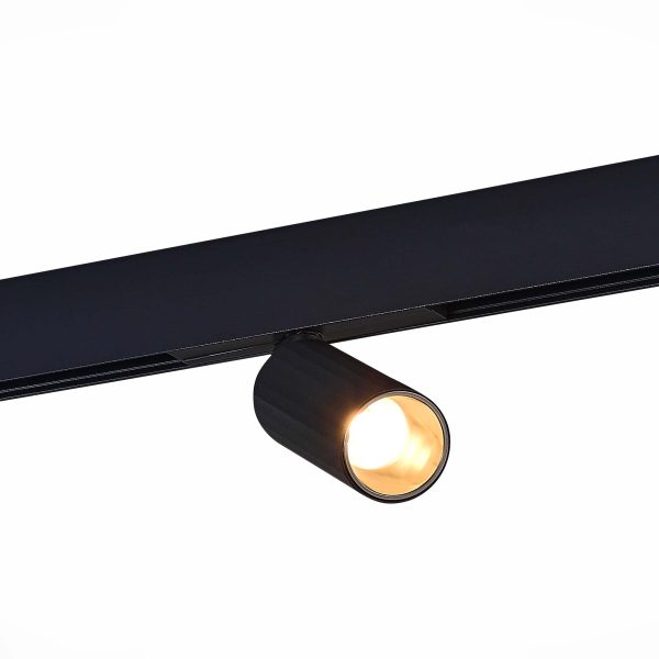 ST807.436.12_01W ST807.436.12 Магнитный трековый светильник Черный LED 1*12W 3000K 550Lm Ra>90 IP20 D50xH173 48VV SKYLINE 48