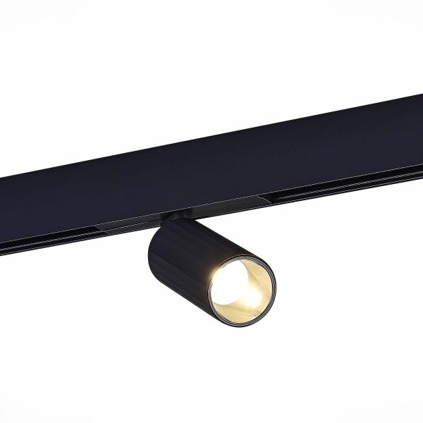 ST807.446.12_01W ST807.446.12 Магнитный трековый светильник Черный LED 1*12W 4000K 700Lm Ra>90 IP20 D50xH173 48VV SKYLINE 48