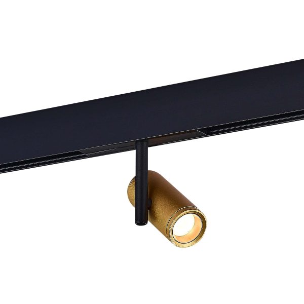 ST808.236.08_01W ST808.236.08 Магнитный трековый светильник Золотистый LED 1*8W 3000K 550Lm Ra>90 36° IP20 D42xH135 4 SKYLINE 48