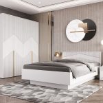 Шкаф «Оливия 1» 4Д КМК 0971.20, белый/ясень белый текстурный — изображение 3