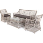 "Асти" лаунж-зона из искусственного ротанга на 4 персоны