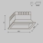 Встраиваемый светильник Technical DL056-8W3-4-6K-B — изображение 2