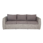 "Кальяри" диван из искусственного ротанга (гиацинт) трехместный