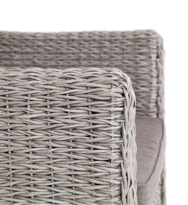 "Кальяри" кресло из искусственного ротанга (гиацинт), цвет серый — изображение 4