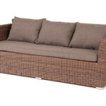 "Капучино" диван из искусственного ротанга трехместный