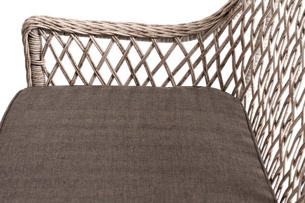 "Катания" обеденная группа плетеная на 6 персон, цвет бежевый — изображение 5