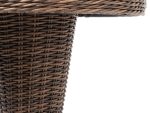 "Леванте" стол круглый из искусственного ротанга, цвет коричневый — изображение 5