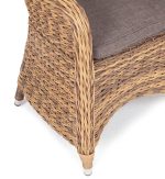 "Равенна" плетеное кресло из искусственного ротанга (гиацинт), цвет соломенный — изображение 4