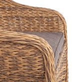 "Равенна" плетеное кресло из искусственного ротанга (гиацинт), цвет соломенный — изображение 5