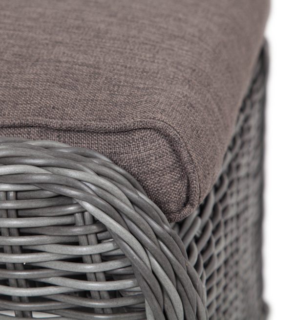 "Толедо" пуф плетеный, цвет графит — изображение 4