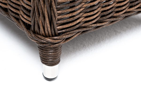 "Толедо" пуф плетеный, цвет коричневый — изображение 4