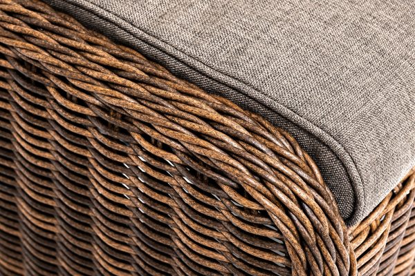 "Толедо" пуф плетеный, цвет коричневый — изображение 5