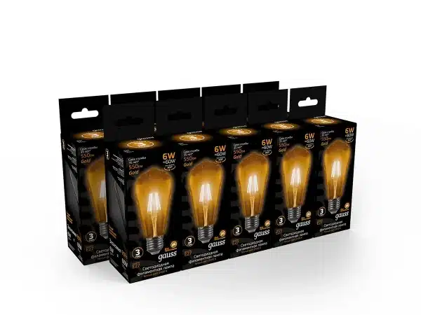 Лампа Filament золотистый — изображение 3