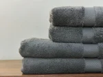 Набор махровых полотенец Rubi 4 шт. темно-серый — изображение 3
