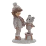 Фигурка декоративная Мальчик и медвежонок