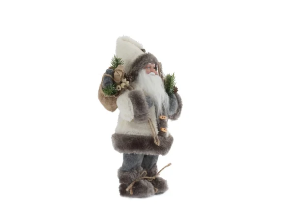 Фигурка декоративная Дед Мороз серый — изображение 2