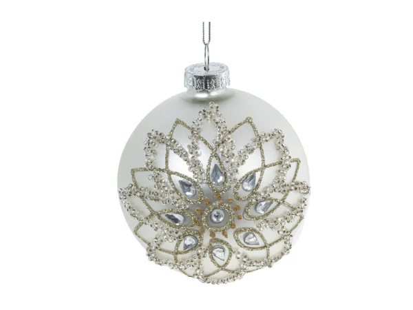 Набор из 12шт Украшение новогоднее Шар серебристый — изображение 3