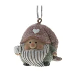 Елочное украшение Гном с подарком