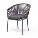 "Бордо" стул плетеный из роупа