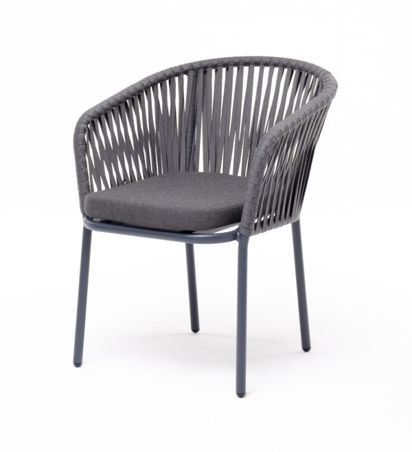 "Бордо" стул плетеный из роупа