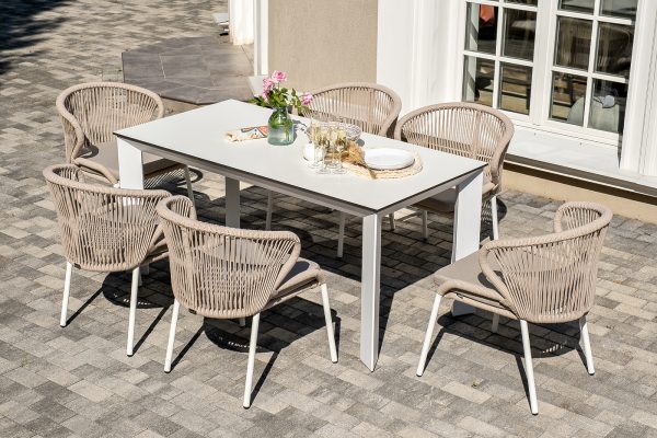 "Венето" обеденная группа на 6 персон со стульями "Милан"