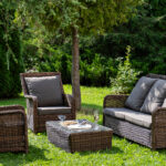 "Гляссе" лаунж-зона из искусственного ротанга