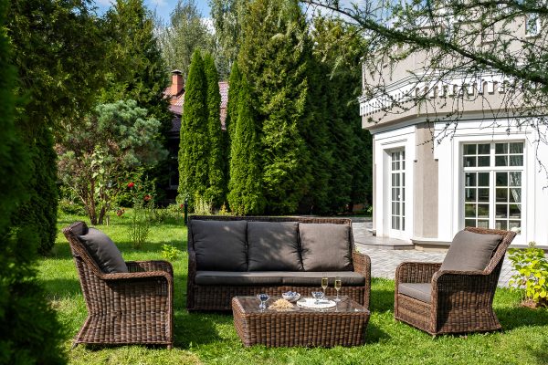 "Гляссе" лаунж-зона из искусственного ротанга, цвет коричневый — изображение 5