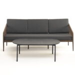 "Канны" диван 3-местный плетеный из роупа