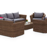 "Капучино Дабл" лаунж-зона из искусственного ротанга