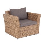 "Капучино" кресло из искусственного ротанга (гиацинт), цвет соломенный — изображение 3