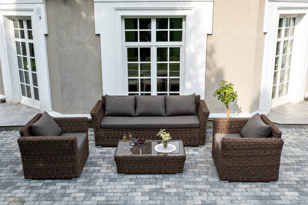 "Капучино" лаунж-зона из искусственного ротанга