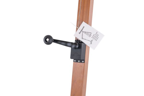 "Корсика" зонт уличный 3х3м на боковой алюминиевой опоре, цвет под дерево — изображение 5