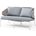 "Милан" диван 2-местный плетеный из роупа