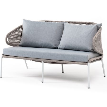 "Милан" диван 2-местный плетеный из роупа