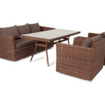 "Моккачино" обеденная группа из искусственного ротанга
