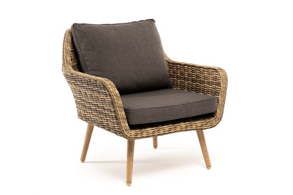 "Прованс" кресло из искусственного ротанга, цвет соломенный — изображение 3