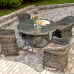 "Равенна" обеденная группа плетеная