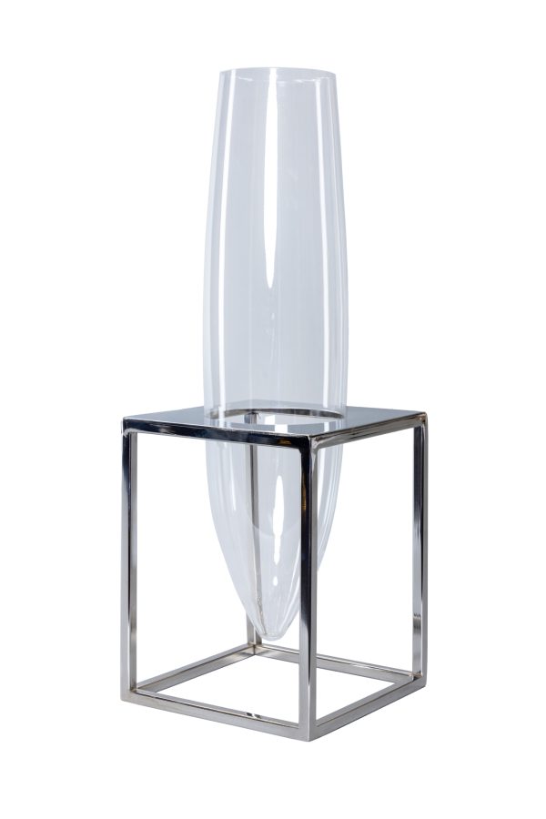 Ваза на серебряном подстолье высокая 0.5x0.175x0.18м — изображение 2