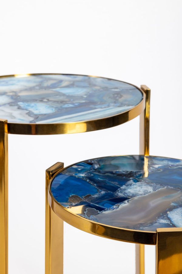17ba1886dbc2421915c47dc948053c8a Кофейный столик Blue Agate gold S 0.51x0.27x0.27м — изображение 4