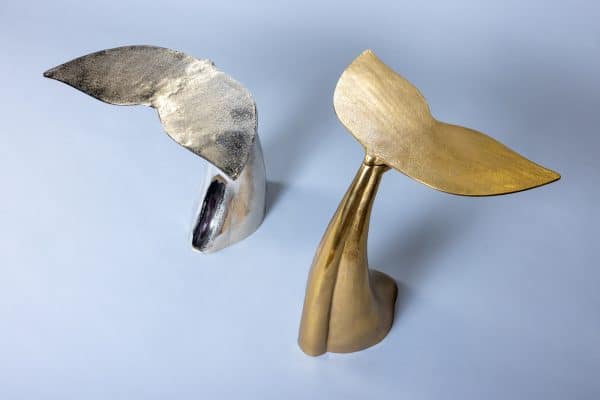 Кофейный стол "Кит" золото 0.55x0.46x0.2м — изображение 5