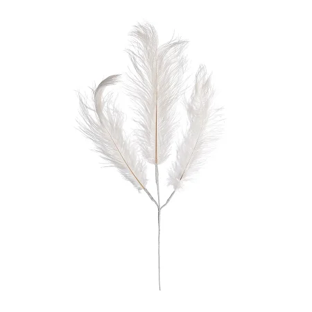 Ветка декоративная с натуральными перьями