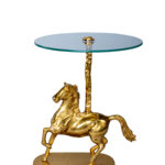 Кофейный стол "Лошадь" золото 0.58x0.46x0.46м