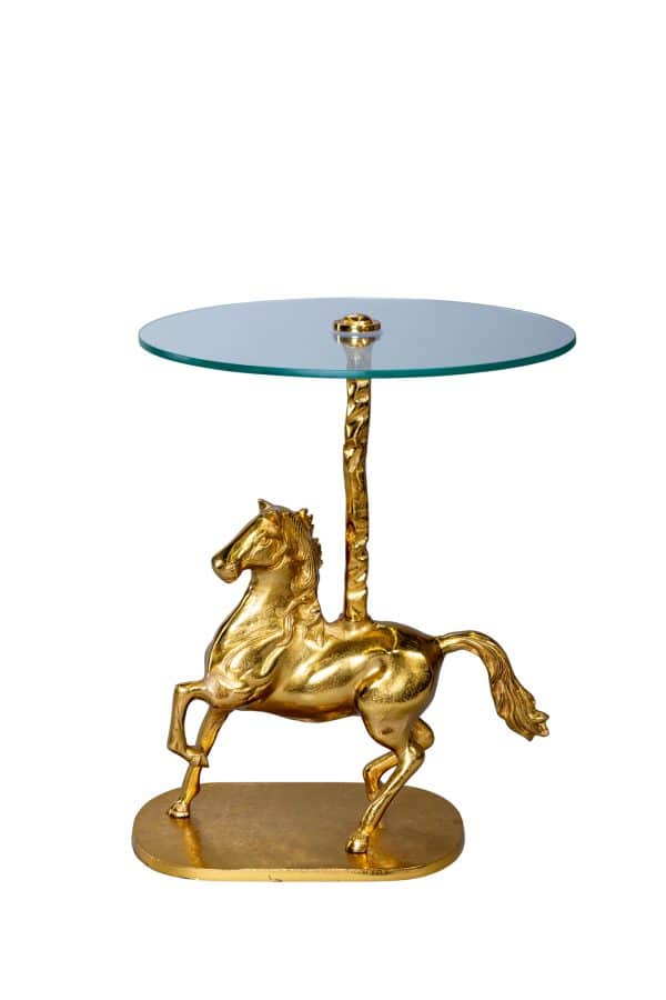 Кофейный стол "Лошадь" золото 0.58x0.46x0.46м