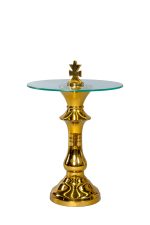 Кофейный стол "Король" золото 0.71x0.46x0.46м